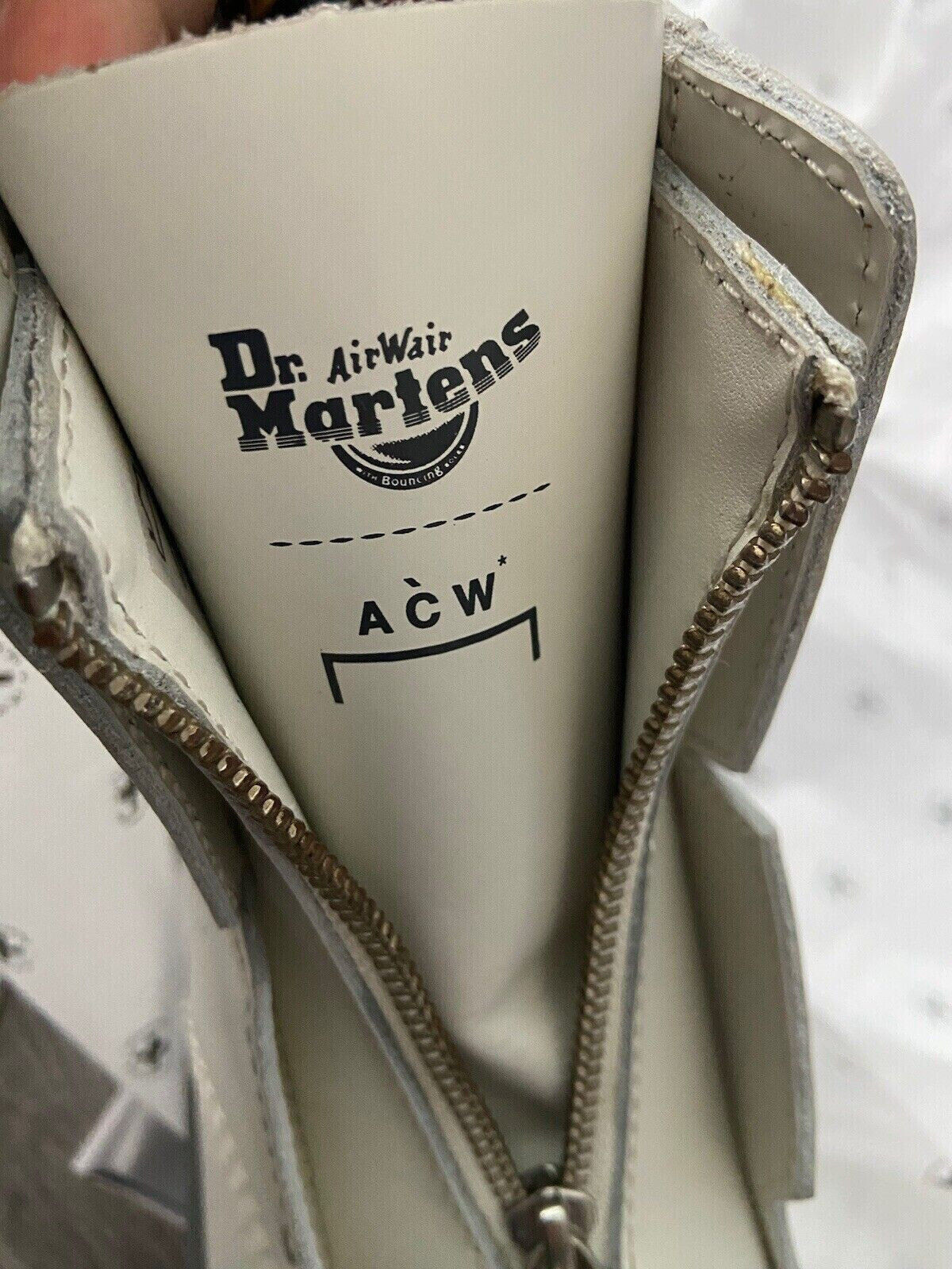 Pre-owned Dr. Martens' A Cold Wall X Dr. Martens 1460 Pascal Bex Acw Leather Boots Us M 8/w 9 In White