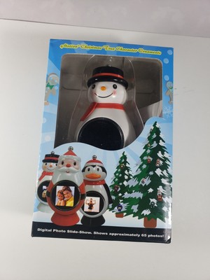 eMotion Christmas Tree Character Ornaments Snowman Digital Photo Slide Show NEW
