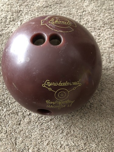 Ebonite Gyro Balanced Earl Anthony Magnum 12 Bowling Ball Vintage 15 Lb