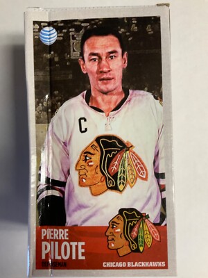 Chicago Blackhawks Pierre Pilote Bobblehead NEW In Box Never Displayed