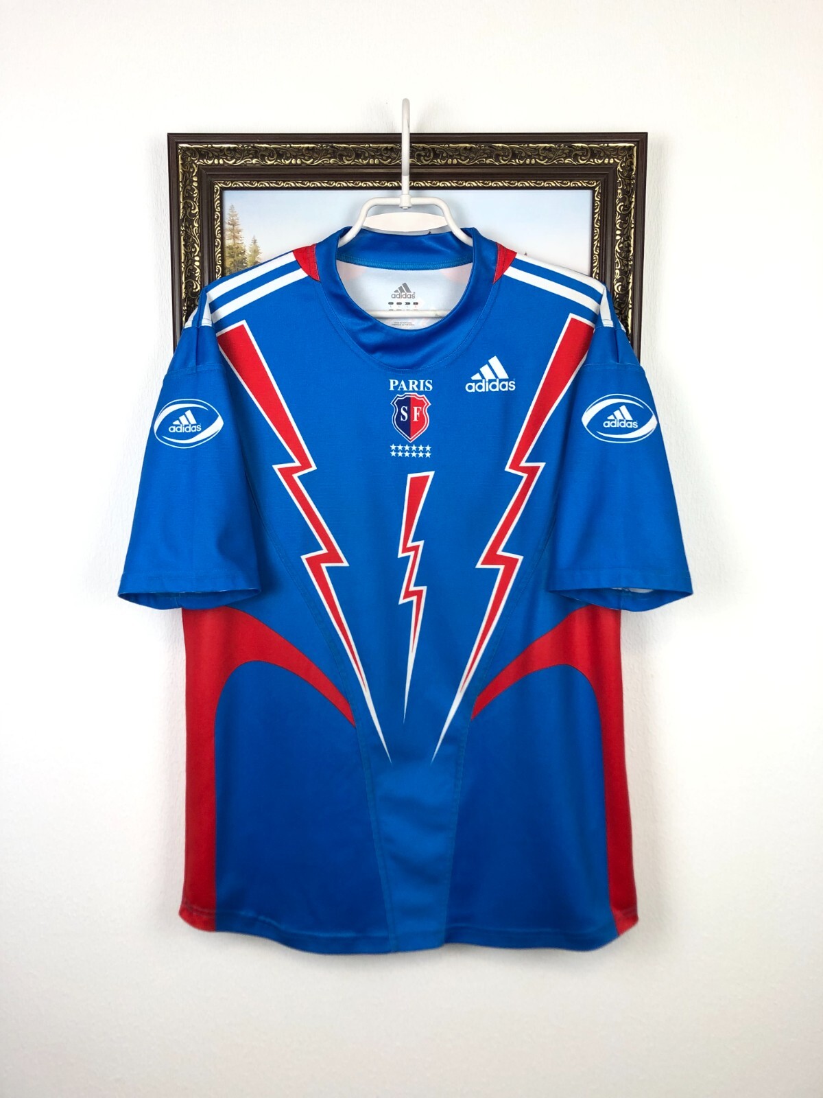 Vintage Adidas Paris SF Stade Francais France Rugby Union