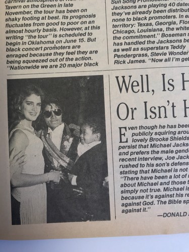 Right On Magazine June 1984 Michael Jackson Alfonso Ribeiro Cover Bobby Brown
