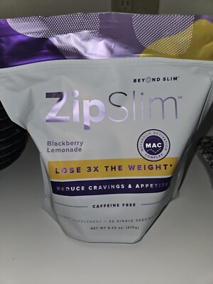 Beyond Slim ZIP SLIM Blackberry Lemonade CAFFEINE FREE NEW EXP 5/2026
