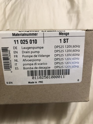 11025010 Miele Drain Pump