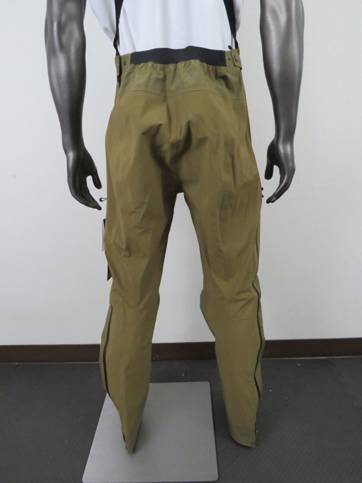 Pre-owned The North Face Mens  Pumori Futurelight Waterproof Ski Bibs Shell Pants - Olive In Pine Needle
