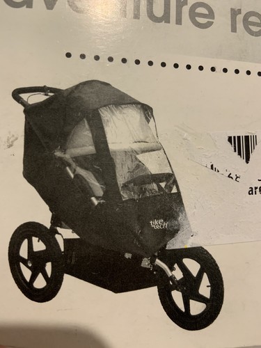 tike tech double jogging stroller orange