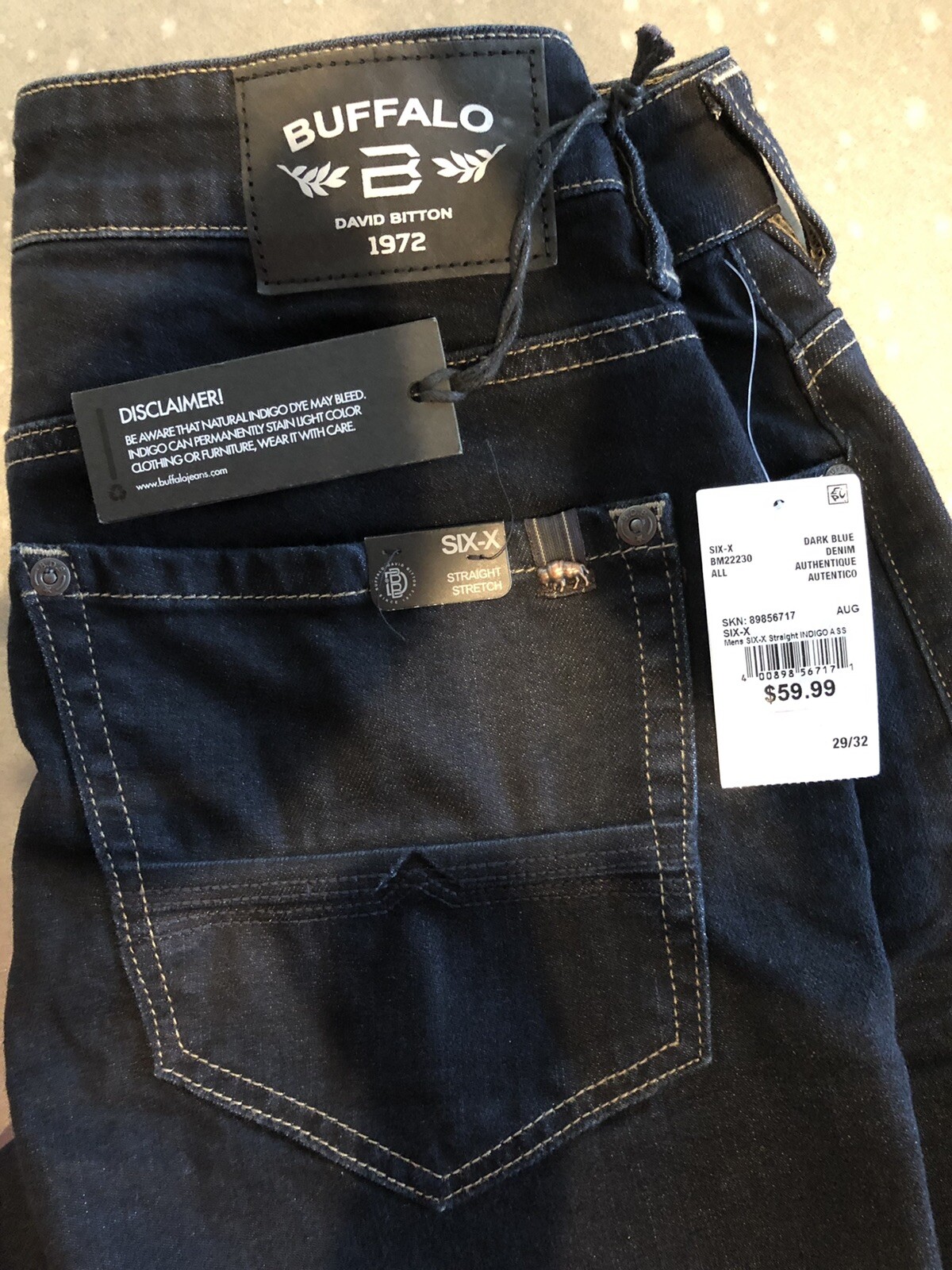 Джинсы NWT Buffalo David Bitton Size 29 