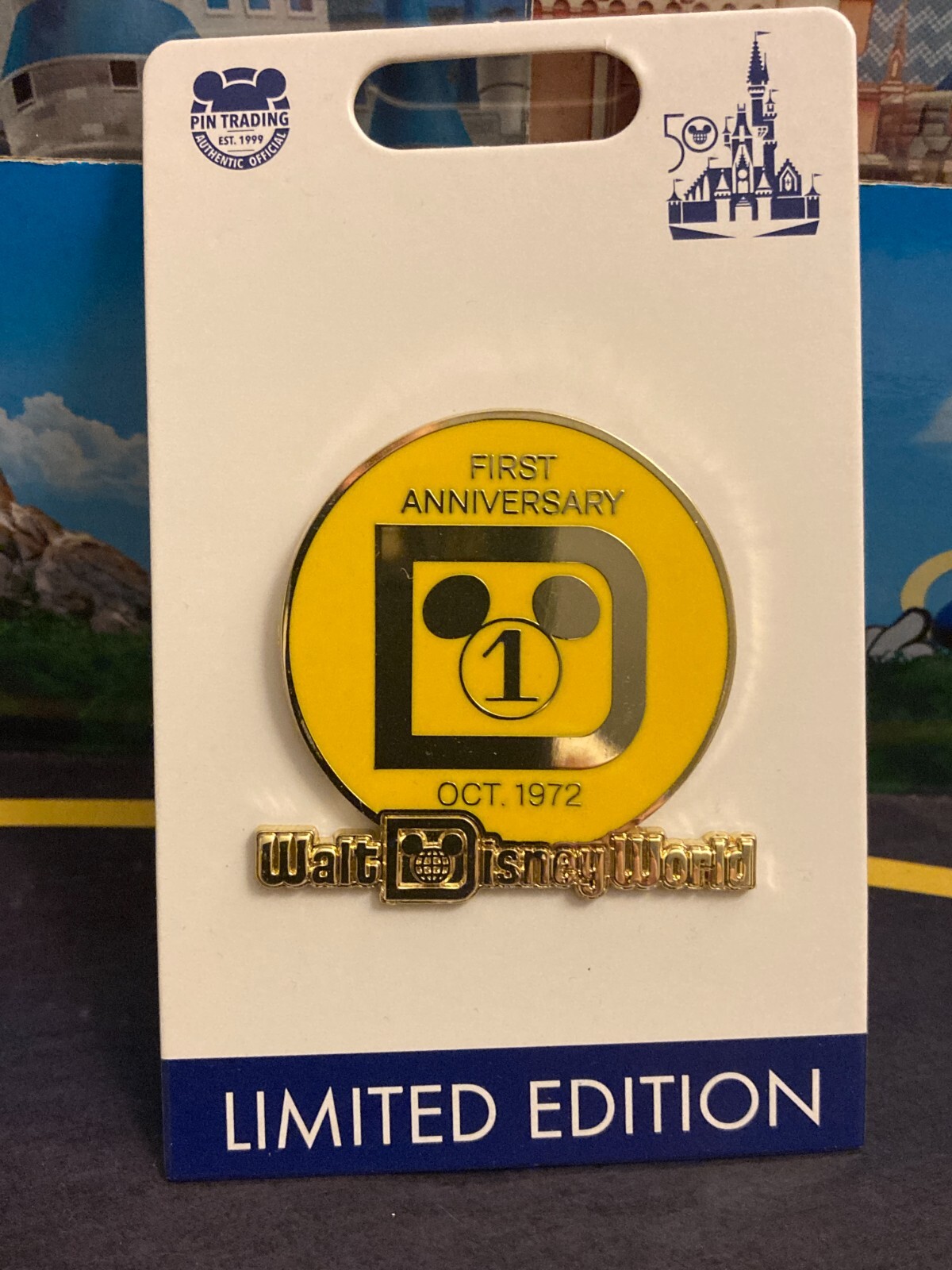 2021 Walt Disney World 50th Anniversary Vault Pin - First