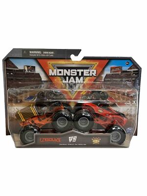 2024 SPIN MASTER MONSTER JAM SERIES 28 MONSTER TRUCKS 1:64  - LUMBERJACK  vs AXE