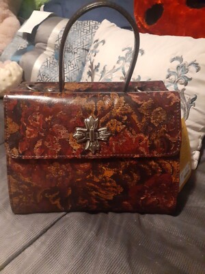 Patricia Nash Vintage Floral Brocade Ellora Crossbody Handbag