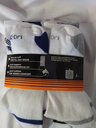 RBX MENS SOCKS 10-13.CUSHION AND ARCH SUPORT.
