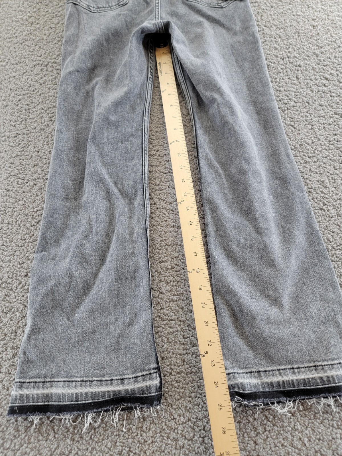 Rag & Bone Casey High Rise Ankle Flare Jeans Women's 25 Harley Denim Zip/Button - Picture 11 of 12