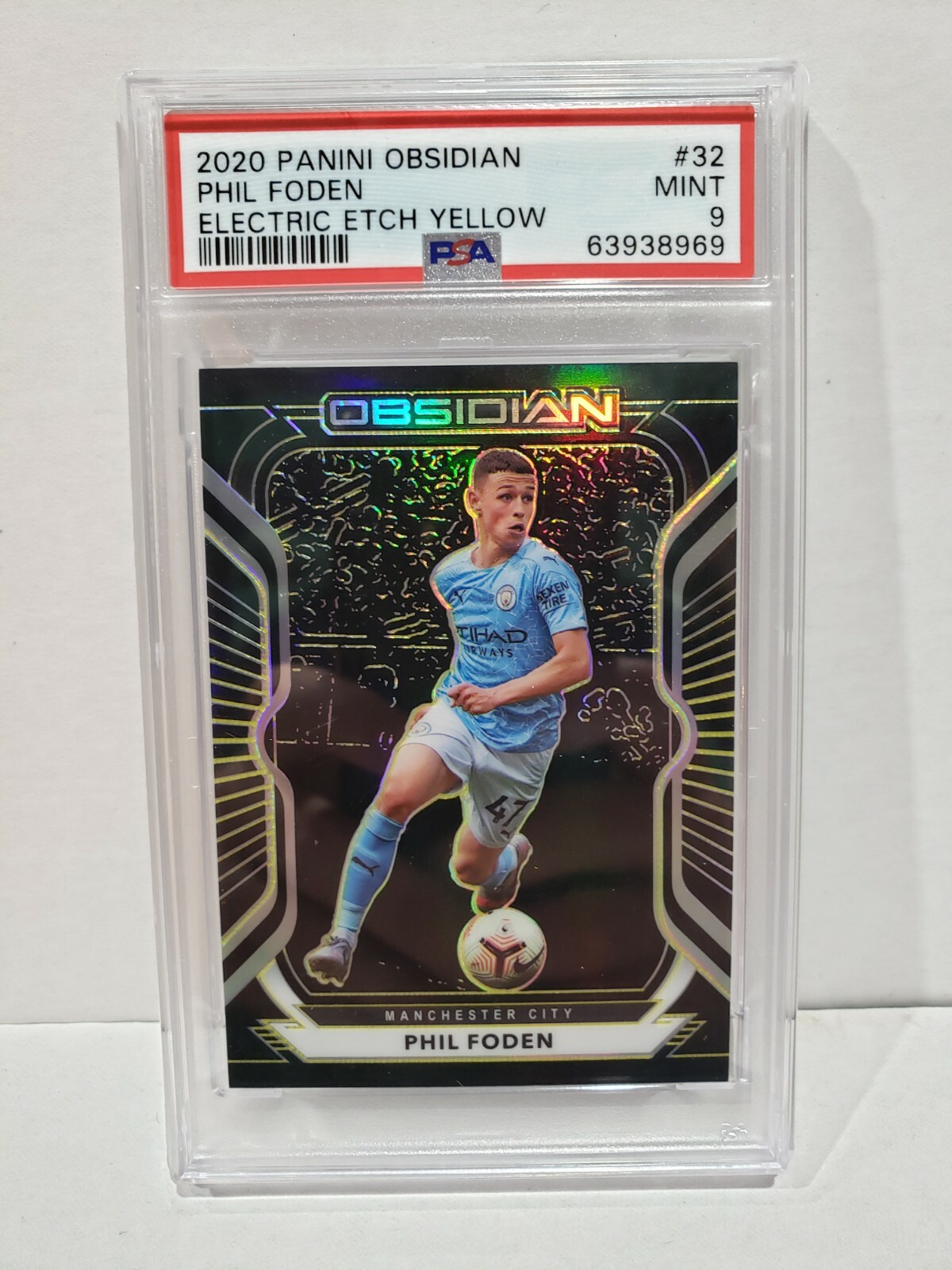 その他 FODEN 2020 Panini Obsidian Phil Foden Electric Etch Yellow 8/10