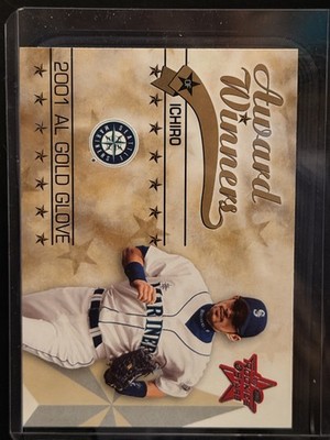 Donruss Award Winners 2002 Ichiro Seattle Mariners Gold Glove Trading Card