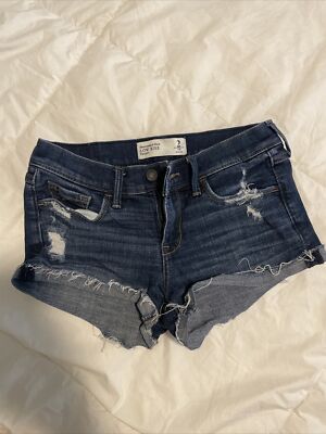 Abercrombie Jean Shorts Low Rise Short 2 26