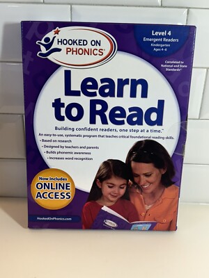 New Hooked on Phonics Learn to Read - Level 4 Emergent Readers Kindergarten NEW