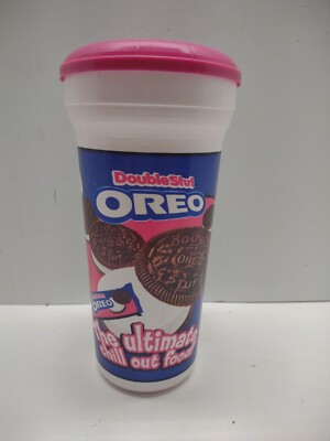 Vintage Double Stuf Oreos Cup, Chips Ahoy Cookie Bars, 90s Prop, Straw
