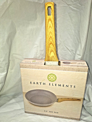 Fry Pan (9.5 inch) by Earth Elements, Cream w/ Gray Speckle EE24F01- New in box!