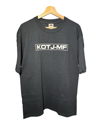Vintage KOTJ-MF Radio Music T-Shirt Sz L Black Fruit Of The Vintage KOTJ-MF Radio Music T-Shirt Sz L Black Fruit Of The