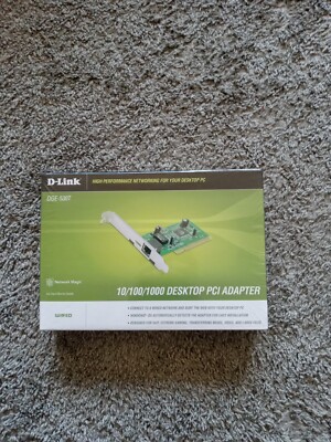 D-Link PCLGigabit Fast Ethernet Network Adapter Card 10/100/1000 DGE-530T SEALED