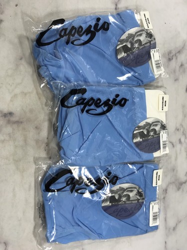 3 Pair Capezio ATHLETIC BRIEFS Adult Size X Small Light Blue Dancewear