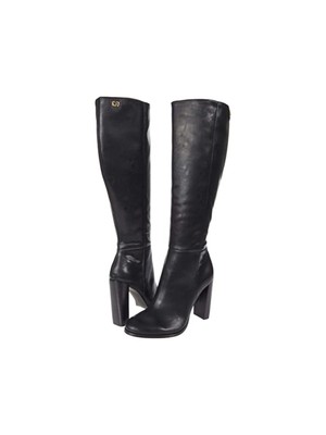 

CALVIN KLEIN Womens Black Cushioned Kerie Zip-Up Dress Ботинки на каблуке  Medium, Черный, E00254