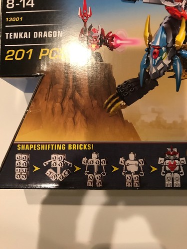 NEW IONIX 13001 Tenkai Knights  2-in-1 Tenkai Dragon Building Set 201 pieces