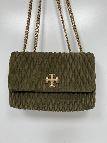 Tory Burch Kira Ruched Small Convertible Shoulder Bag Velvet