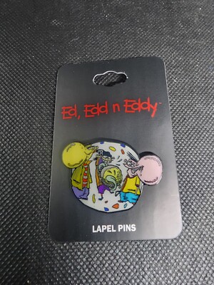 Ed Edd and Eddy with Jawbreaker Enamel Pin Cartoon Network Bioworld 