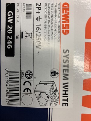 GEWISS SYSTEM PRESA SCHUKO GW20246