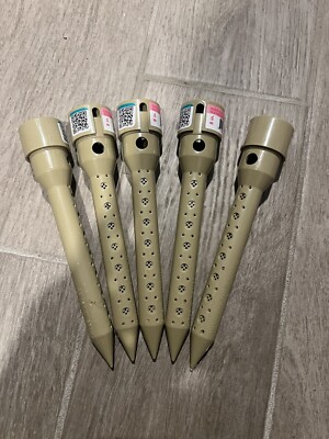 5 Pack Deep Drip Watering Stakes 8  Tubing Drip Irrigation Watering Stake