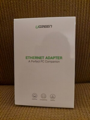 UGREEN Ethernet Adapter USB 2.0 to 10 100 Network RJ45 LAN Wired Adapter Black