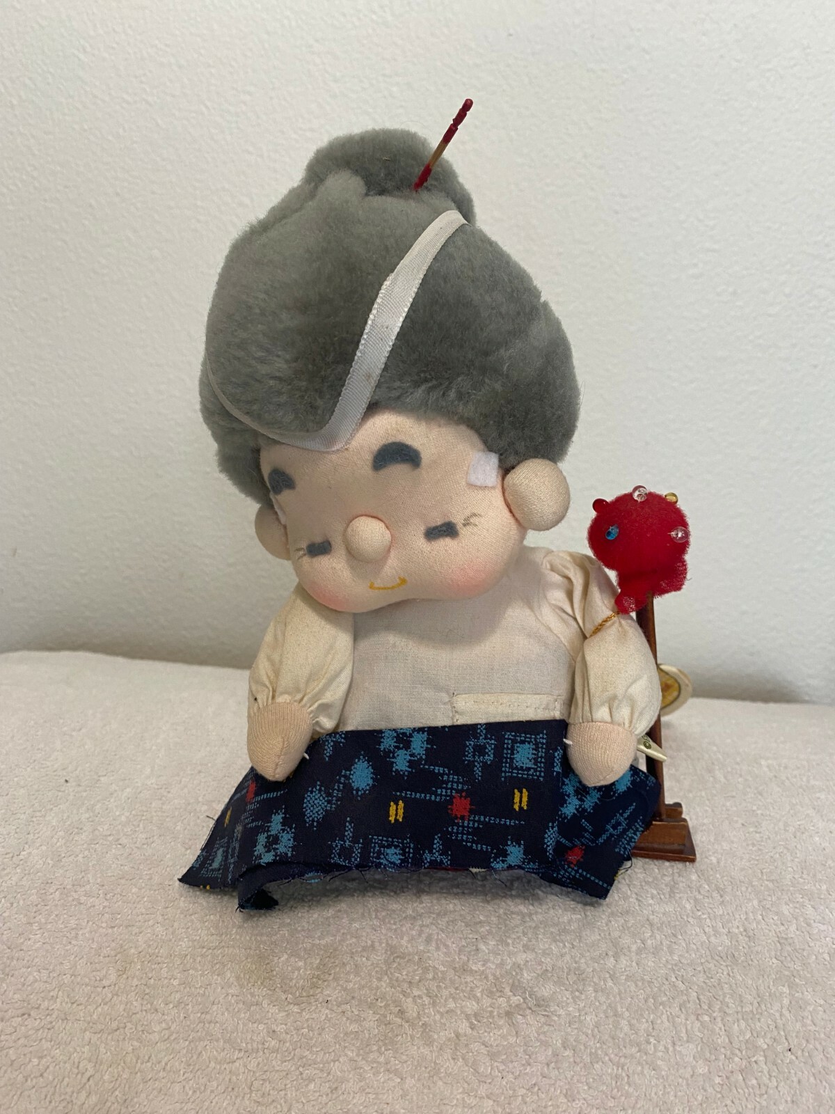 * vintage doll ୨୧ * 陶器製 愛らしい 男の子の フィギュア Vintage Bell Ceramics Bisque Porcelain Boy Doll in Bibs