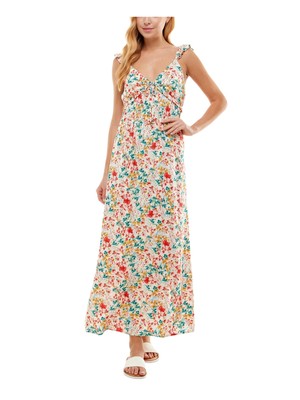 Женское макси-платье на талии в стиле ампир с галстуком цвета слоновой кости KINGSTON GREY S