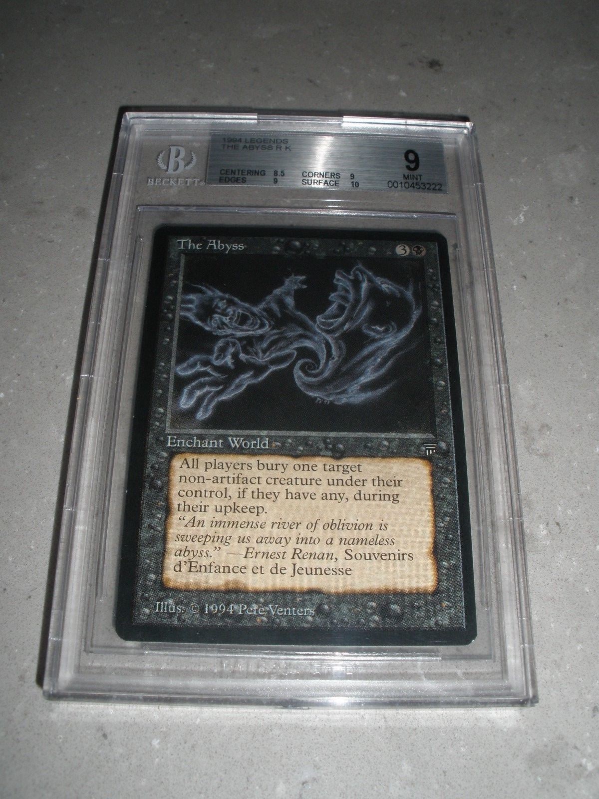 MTG Magic BGS 9 The Abyss x1 (8.5, 9, 9, 10) English Legends