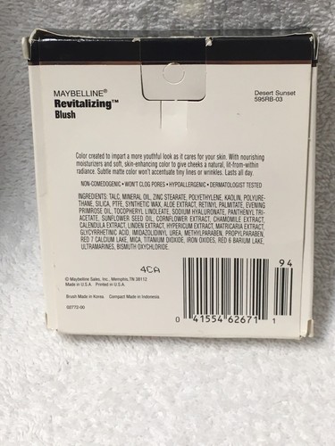 Maybelline Revitalizing Blush Desert Sunset Discontinued