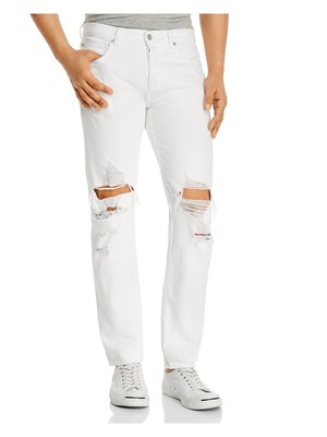 

7 FOR ALL MANKIND Мужские джинсы Paxtyn White Skinny Fit с талией 40, Белый, AT1851B378