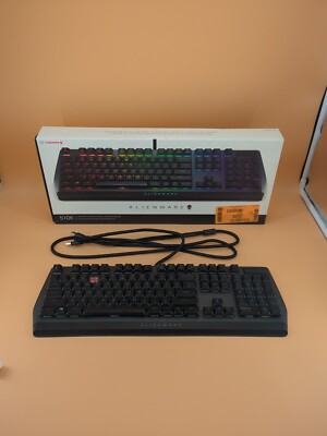 Alienware AW510K Low-Profile RGB Wired Gaming Keyboard in Box - Missing One Key