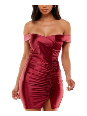 

CRYSTAL DOLLS Женское мини-боди для вечеринок на молнии с короткими рукавами и открытыми плечами