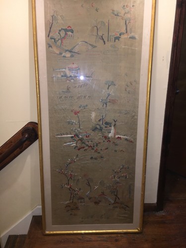 Fine Chinese 68/30 Inches Silk Embroidery Art