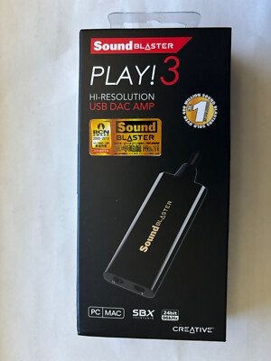 Sound Blaster Play 3 USB DAC Brand NEW in BOX