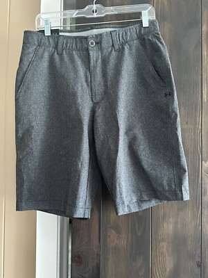 NWT MENS UNDER ARMOUR GRAY HOMMES ATHLETIC SHORTS SZ 32 REG. $69.99