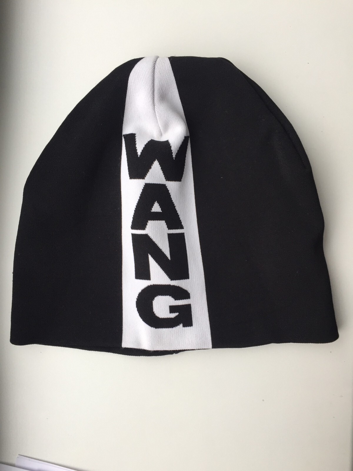 【ALEXANDER WANG】LOGO EARMUFF BEANIE logo beanie in soft stretch wool