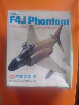 Guillow39s McDonnell Douglas F4J Phantom Wood Kit Complete vintage Kit