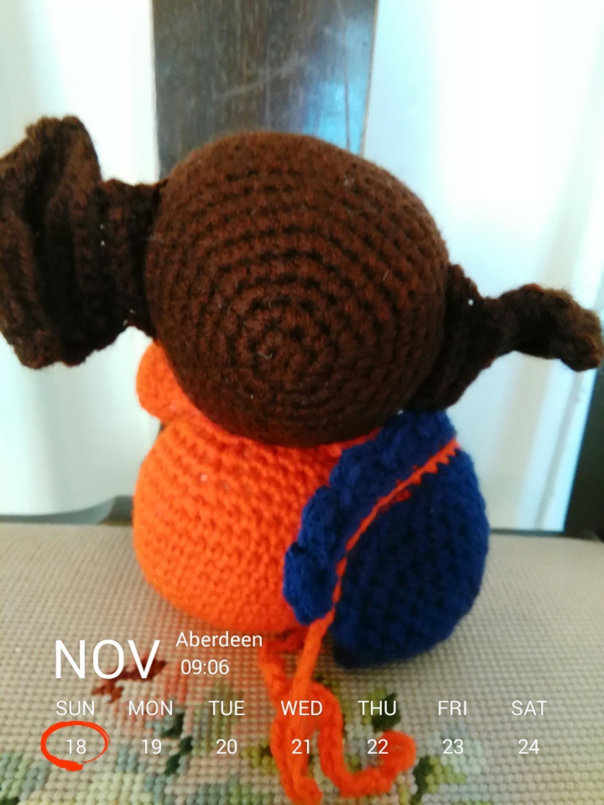 Crochet Elephant, Brown