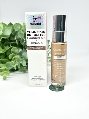 It Cosmetics Your Skin But Better TAN WARM 41 Foundation + Skincare 1oz/30ml NIB