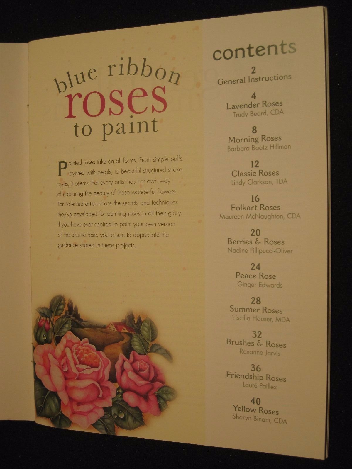 Blue Ribbon Roses to Paint, Kooler Design Studio, Leisure Arts, 44 pages