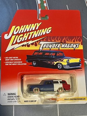Johnny Lightning White Lightning Chase Thunder Wagons 1950's CUSTOM RUMBLUR VHTF