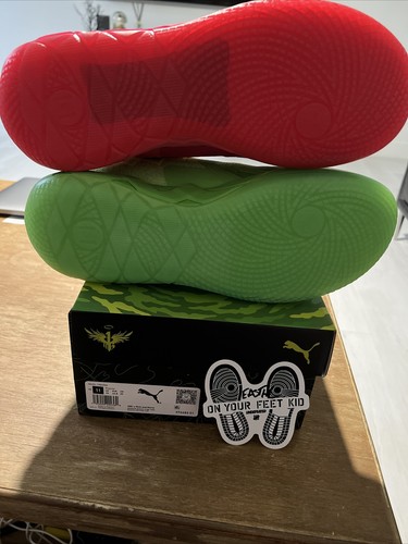 Pre-owned Puma Size 11 -  Mb.01 X Rick And Morty Mismatched 2022 Brand Deadstock Unworn In Red