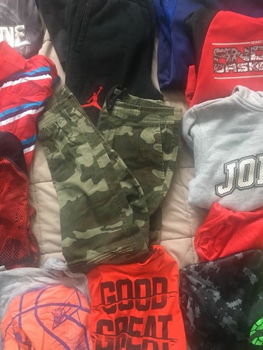 Boys size M 10-12 Clothing Lot 23 Piece Brooklyn Cloth, And1, Nike, Jordan, Etc.